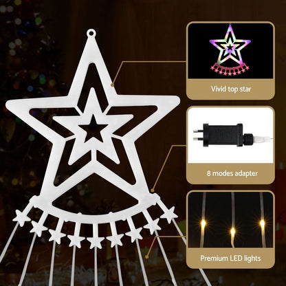 Jingle Jollys Occasions > Christmas > Outdoor Decorations & Lights Jingle Jollys 3.8M Christmas Lights Waterfall String Light 340 LED