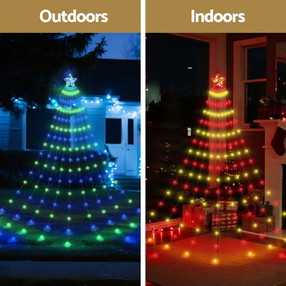 Jingle Jollys Occasions > Christmas > Outdoor Decorations & Lights Jingle Jollys 3.8M Christmas Lights Waterfall String Light 340 LED