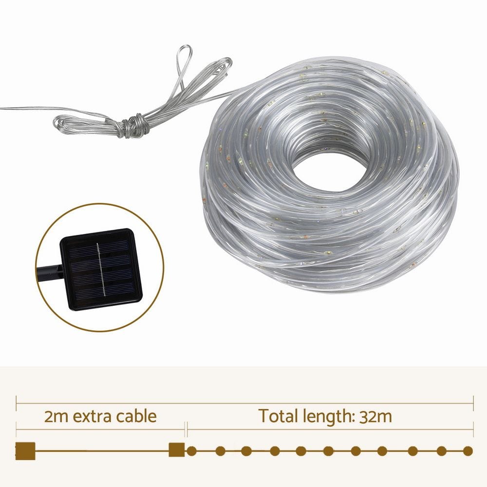 Jingle Jollys Occasions > Christmas > Outdoor Decorations & Lights Jingle Jollys 30M Christmas Lights String Rope Light Decoration 300 LED Colorful