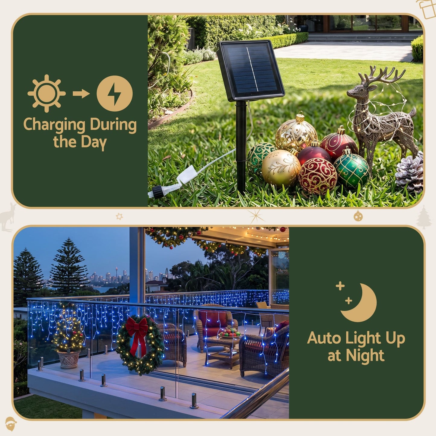 Jingle Jollys Occasions > Christmas > Outdoor Decorations & Lights Jingle Jollys 32M Christmas Lights Solar Icicle String Lights 960 LED Blue