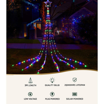 Jingle Jollys Occasions > Christmas > Outdoor Decorations & Lights Jingle Jollys 3M Solar Christmas Lights String Light 200 LED