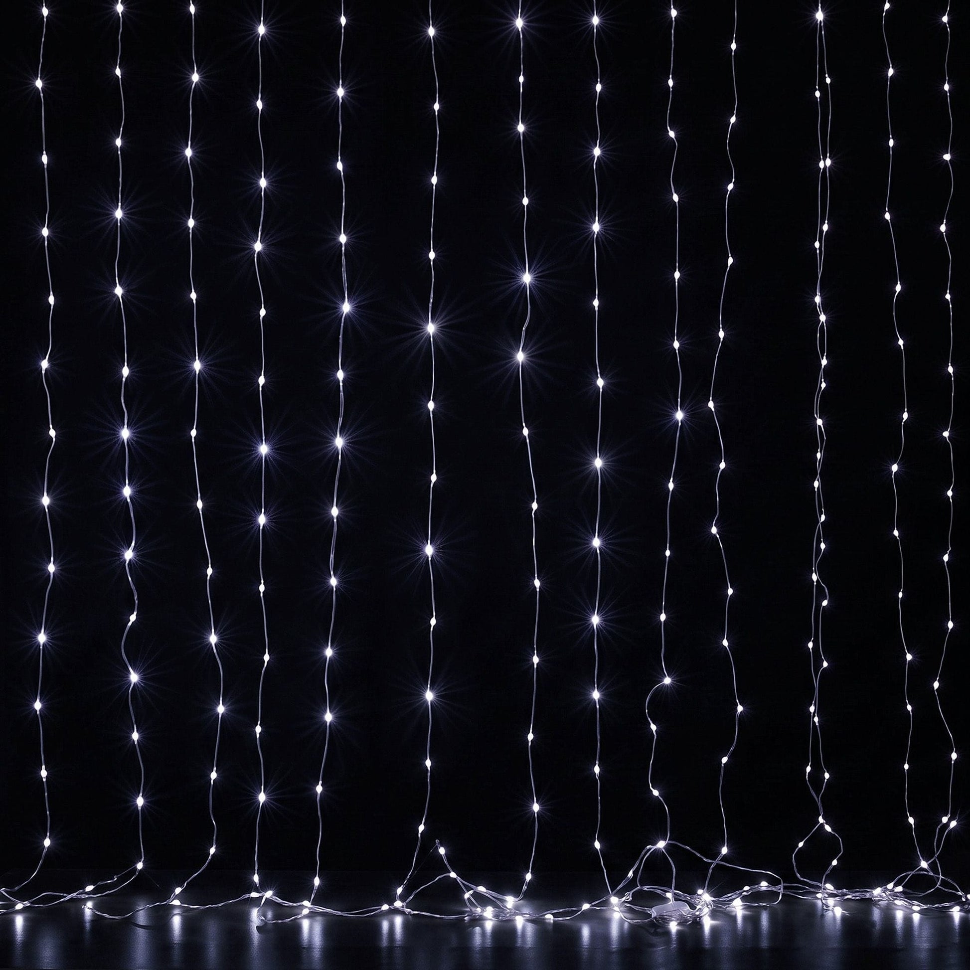 Jingle Jollys Occasions > Christmas > Outdoor Decorations & Lights Jingle Jollys 3X3M Christmas Lights Curtain String Light 300 LED Cool White