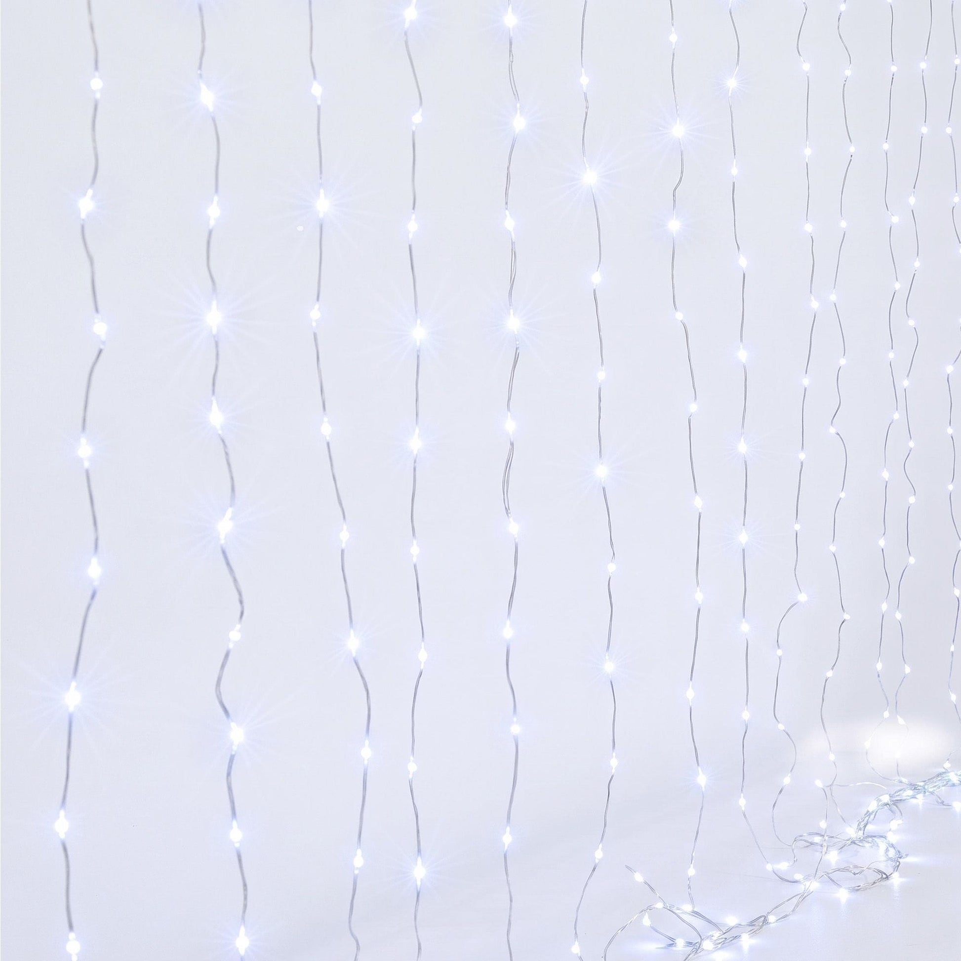 Jingle Jollys Occasions > Christmas > Outdoor Decorations & Lights Jingle Jollys 3X3M Christmas Lights Curtain String Light 300 LED Cool White