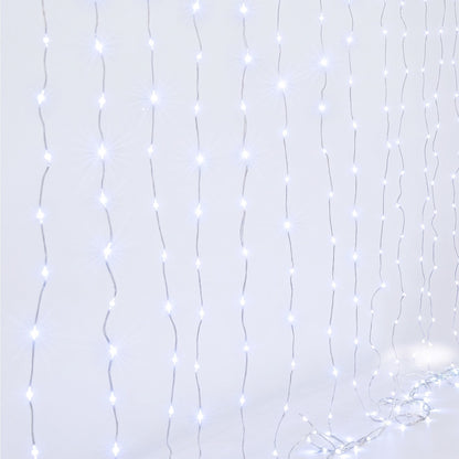 Jingle Jollys Occasions > Christmas > Outdoor Decorations & Lights Jingle Jollys 3X3M Christmas Lights Curtain String Light 300 LED Cool White