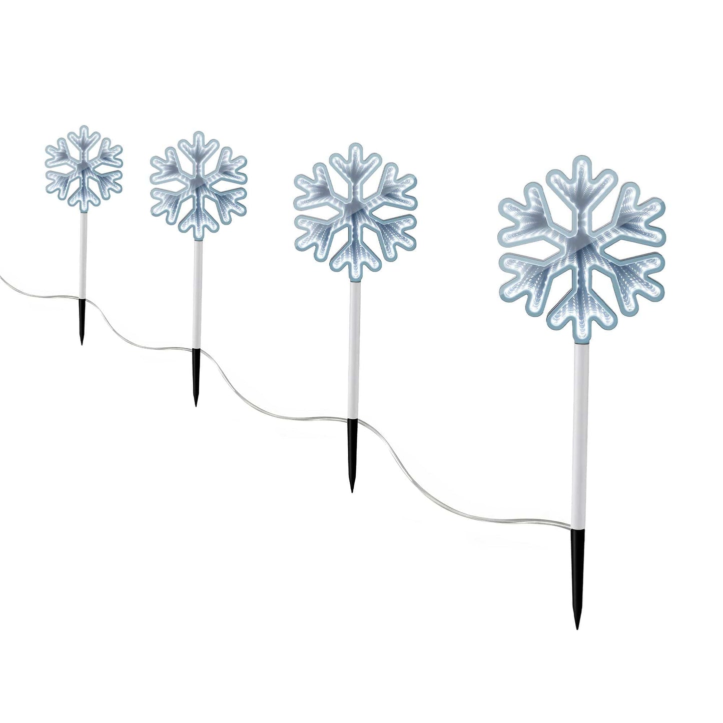 Jingle Jollys Occasions > Christmas > Outdoor Decorations & Lights Jingle Jollys 4 Pack Christmas Lights Path Lights Garden Decoration Outdoor Pathway Lighting