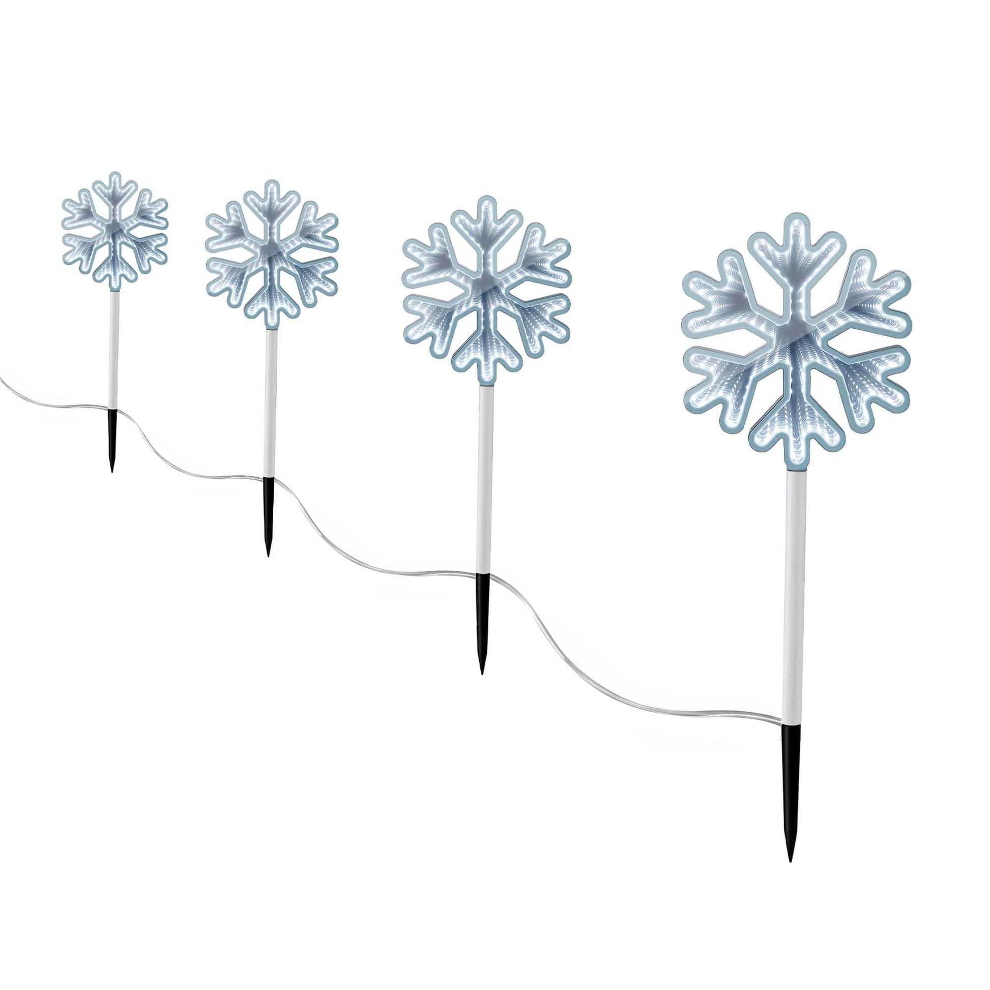 Jingle Jollys Occasions > Christmas > Outdoor Decorations & Lights Jingle Jollys 4 Pack Christmas Lights Path Lights Garden Decoration Outdoor Pathway Lighting
