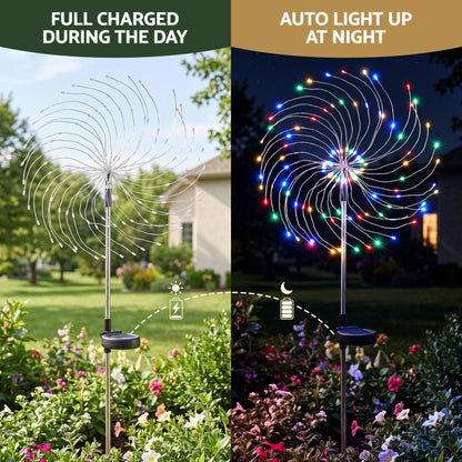 Jingle Jollys Occasions > Christmas > Outdoor Decorations & Lights Jingle Jollys 4 Pack Christmas Path Lights Solar Firework Garden Decoration Multicolour
