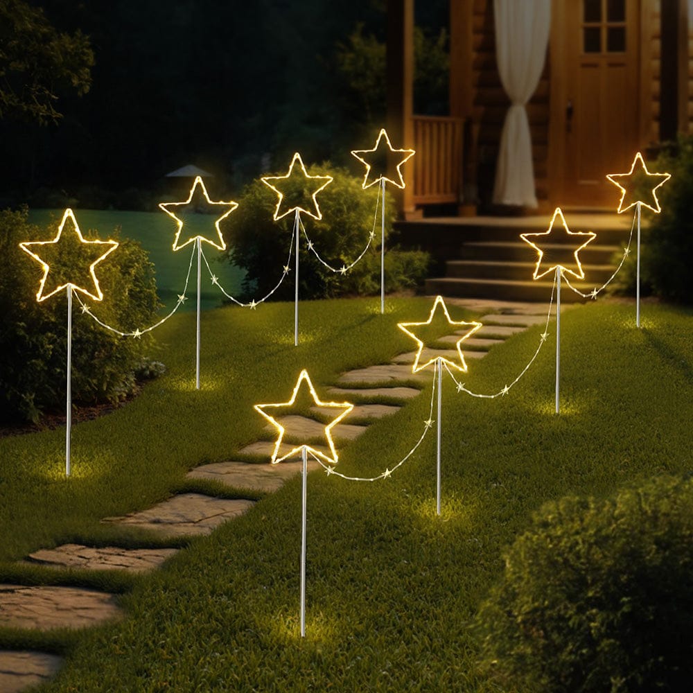 Jingle Jollys Occasions > Christmas > Outdoor Decorations & Lights Jingle Jollys 4 PCS Christmas Lights Path Ground Light Garden Decorations 144 LED
