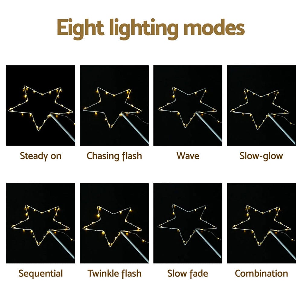 Jingle Jollys Occasions > Christmas > Outdoor Decorations & Lights Jingle Jollys 4 PCS Christmas Lights Path Ground Light Garden Decorations 144 LED