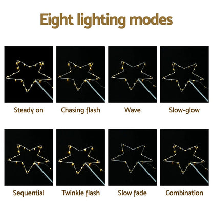 Jingle Jollys Occasions > Christmas > Outdoor Decorations & Lights Jingle Jollys 4 PCS Christmas Lights Path Ground Light Garden Decorations 144 LED