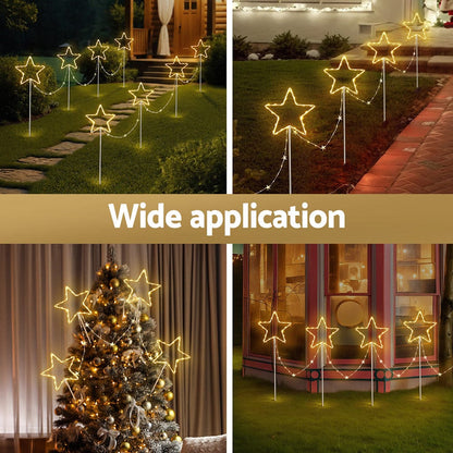 Jingle Jollys Occasions > Christmas > Outdoor Decorations & Lights Jingle Jollys 4 PCS Christmas Lights Path Ground Light Garden Decorations 144 LED