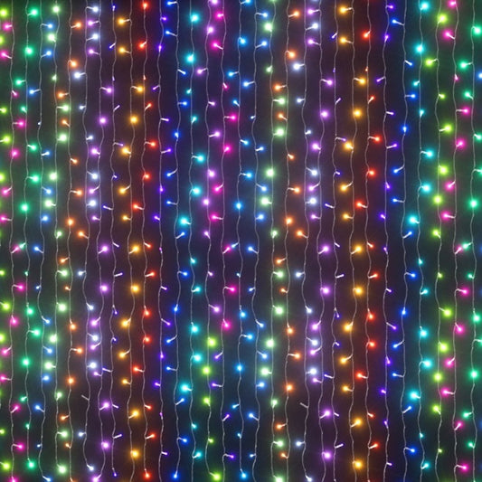 Jingle Jollys Occasions > Christmas > Outdoor Decorations & Lights Jingle Jollys 6x3m Christmas Curtain Lights 960 LED RGB Remote Hanging Fairy Backdrop
