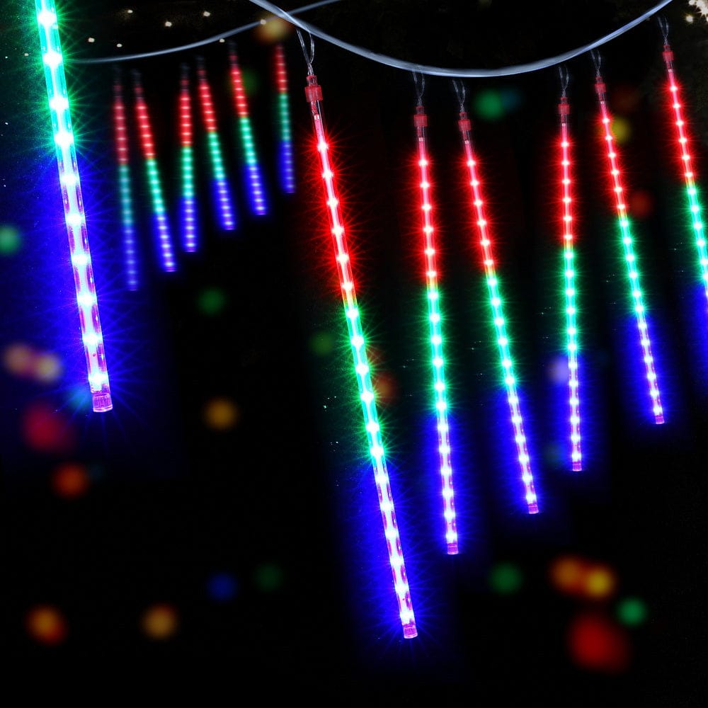 Jingle Jollys Occasions > Christmas > Outdoor Decorations & Lights Jingle Jollys 7M Christmas Lights Shower Light 288 LED Icicle Falling Metor