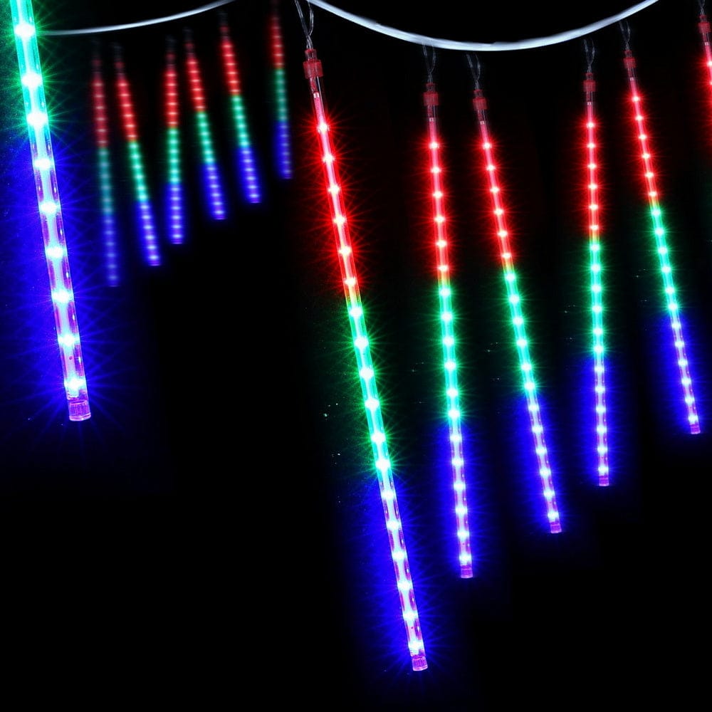 Jingle Jollys Occasions > Christmas > Outdoor Decorations & Lights Jingle Jollys 7M Christmas Lights Shower Light 288 LED Icicle Falling Metor