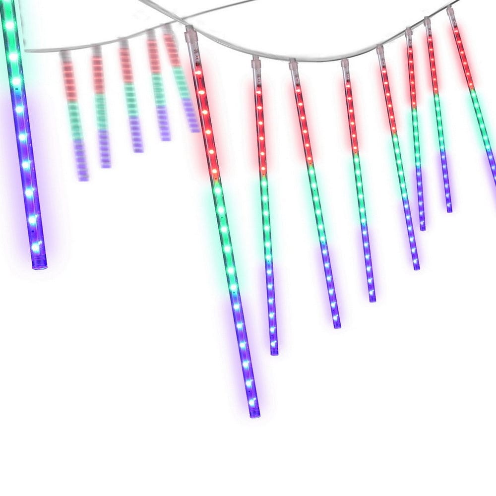 Jingle Jollys Occasions > Christmas > Outdoor Decorations & Lights Jingle Jollys 7M Christmas Lights Shower Light 288 LED Icicle Falling Metor