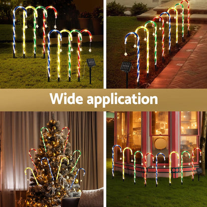 Jingle Jollys Occasions > Christmas > Outdoor Decorations & Lights Jingle Jollys 8 PCS Christmas Lights Path Ground Light Garden Decorations 72 LED