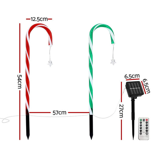 Jingle Jollys Occasions > Christmas > Outdoor Decorations & Lights Jingle Jollys 8 PCS Christmas Lights Path Ground Light Garden Decorations 72 LED