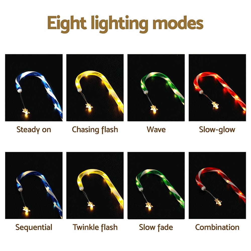 Jingle Jollys Occasions > Christmas > Outdoor Decorations & Lights Jingle Jollys 8 PCS Christmas Lights Path Ground Light Garden Decorations 72 LED