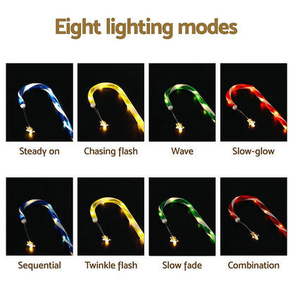Jingle Jollys Occasions > Christmas > Outdoor Decorations & Lights Jingle Jollys 8 PCS Christmas Lights Path Ground Light Garden Decorations 72 LED