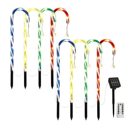 Jingle Jollys Occasions > Christmas > Outdoor Decorations & Lights Jingle Jollys 8 PCS Christmas Lights Path Ground Light Garden Decorations 72 LED