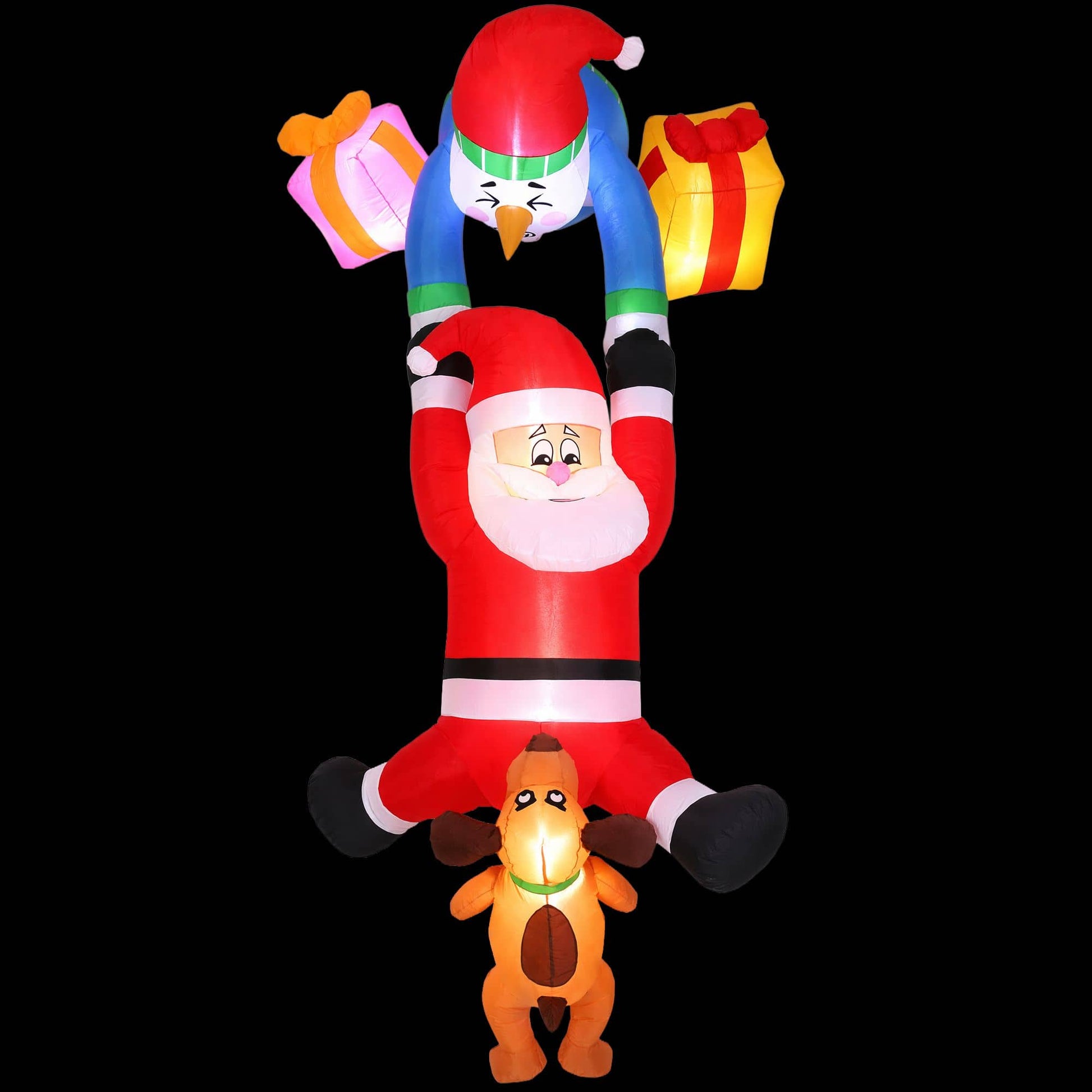 Jingle Jollys Occasions > Christmas > Outdoor Decorations & Lights Jingle Jollys Christmas Inflatable Climbing Santa 3.5M Height LED Decorations Illuminated