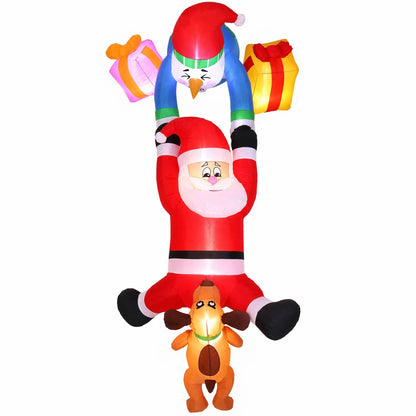 Jingle Jollys Occasions > Christmas > Outdoor Decorations & Lights Jingle Jollys Christmas Inflatable Climbing Santa 3.5M Height LED Decorations Illuminated