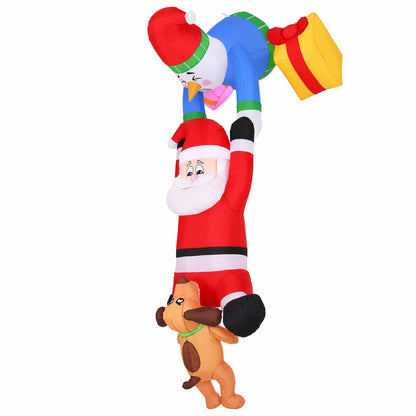 Jingle Jollys Occasions > Christmas > Outdoor Decorations & Lights Jingle Jollys Christmas Inflatable Climbing Santa 3.5M Height LED Decorations Illuminated