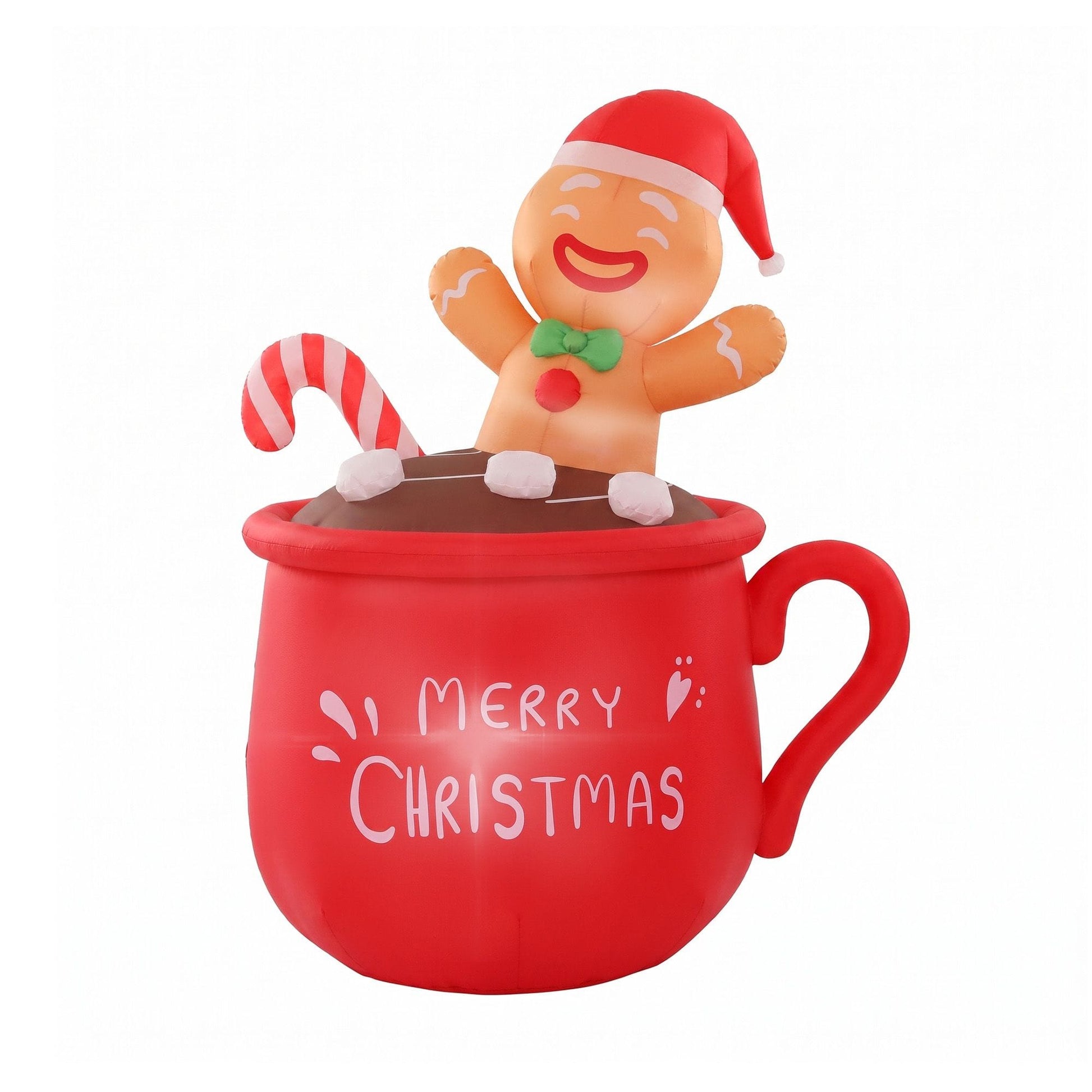 Jingle Jollys Occasions > Christmas > Outdoor Decorations & Lights Jingle Jollys Christmas Inflatable Cup 1.8M Height LED Outdoor Decorations Illuminated
