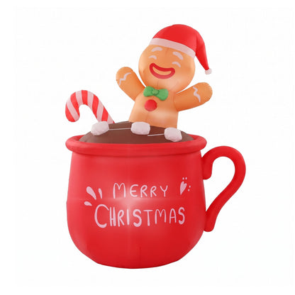 Jingle Jollys Occasions > Christmas > Outdoor Decorations & Lights Jingle Jollys Christmas Inflatable Cup 1.8M Height LED Outdoor Decorations Illuminated