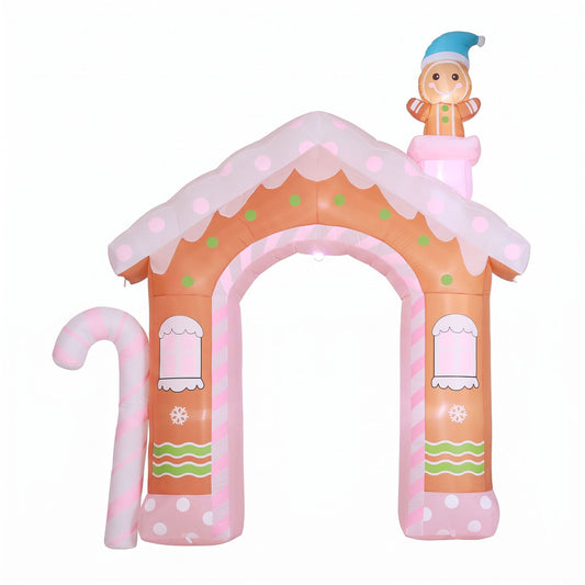 Jingle Jollys Occasions > Christmas > Outdoor Decorations & Lights Jingle Jollys Christmas Inflatable Gingerbread Man Candy 3.2M Illuminated Decorations