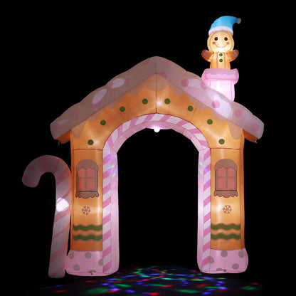 Jingle Jollys Occasions > Christmas > Outdoor Decorations & Lights Jingle Jollys Christmas Inflatable Gingerbread Man Candy 3.2M Illuminated Decorations
