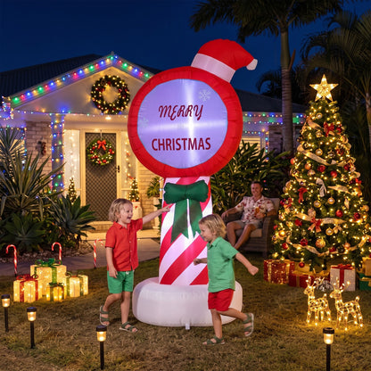 Jingle Jollys Occasions > Christmas > Outdoor Decorations & Lights Jingle Jollys Christmas Inflatable Pole 1.8M Height LED Outdoor Decorations Illuminated