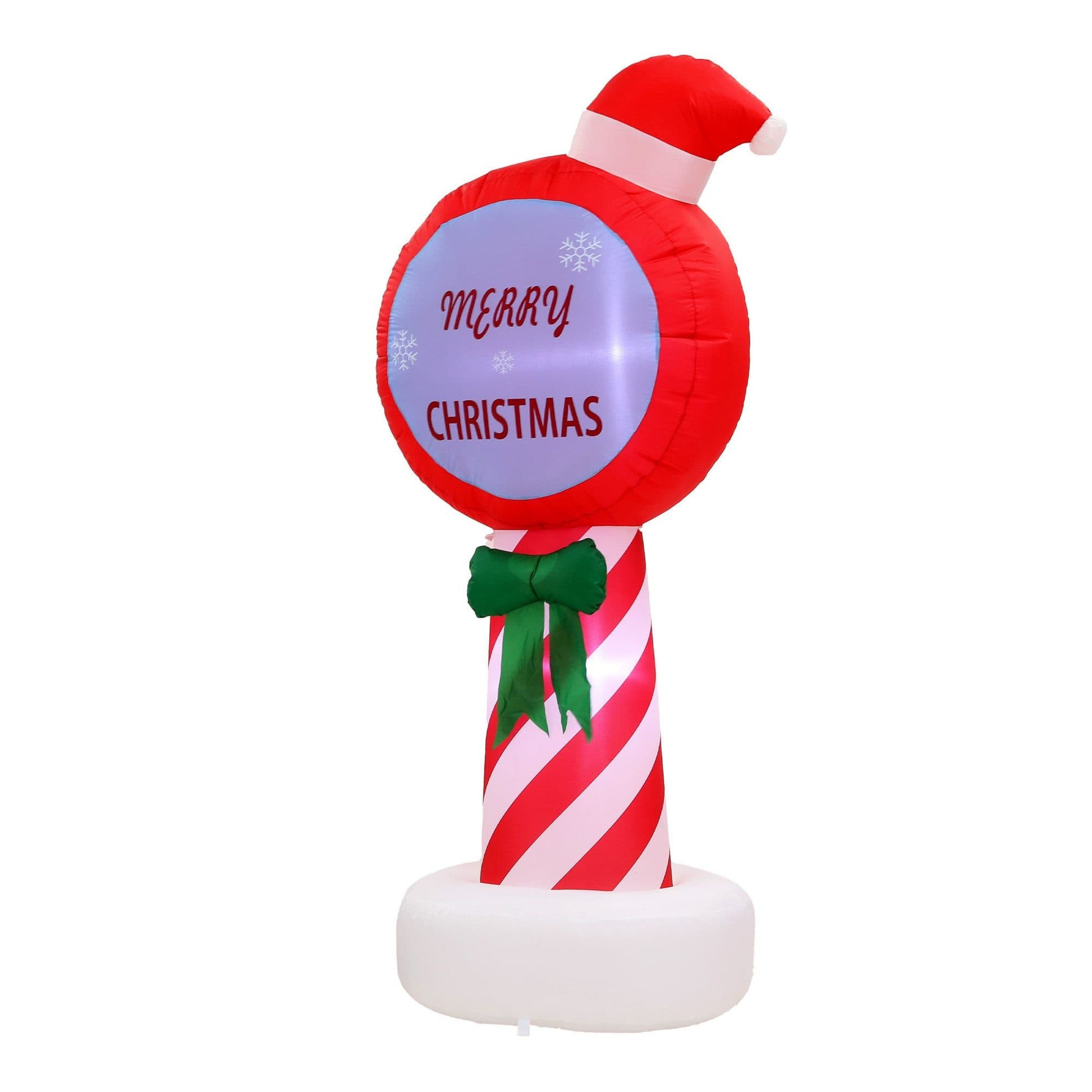 Jingle Jollys Occasions > Christmas > Outdoor Decorations & Lights Jingle Jollys Christmas Inflatable Pole 1.8M Height LED Outdoor Decorations Illuminated