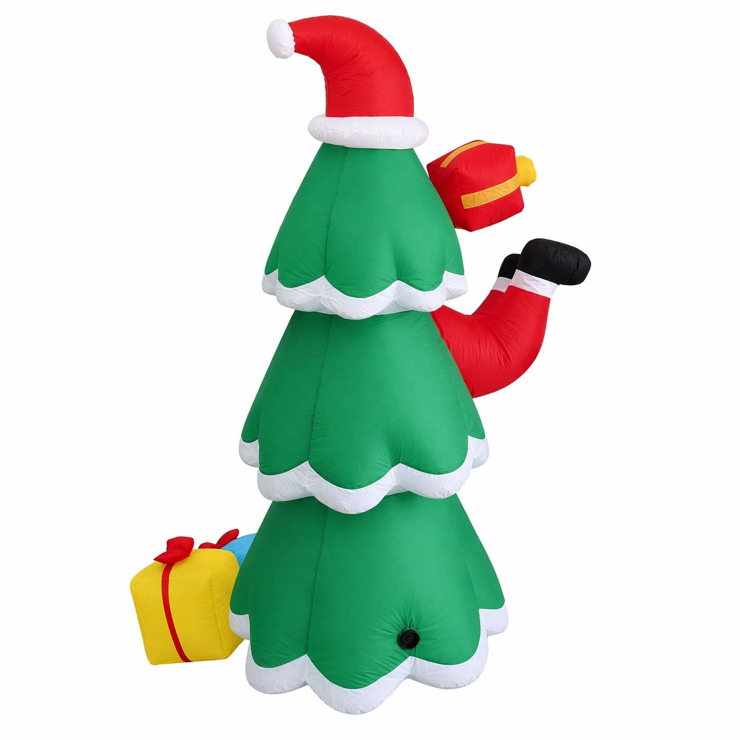 Jingle Jollys Occasions > Christmas > Outdoor Decorations & Lights Jingle Jollys Christmas Inflatable Santa Tree 2.5M Height Flashing Light Decorations Illuminated