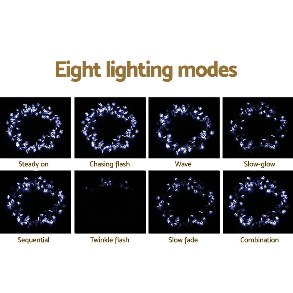 Jingle Jollys Occasions > Christmas > Outdoor Decorations & Lights Jingle Jollys Christmas Lights 100 LED 10M String Light Snow Decorations