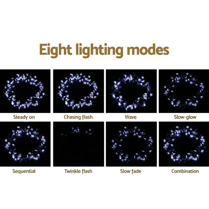 Jingle Jollys Occasions > Christmas > Outdoor Decorations & Lights Jingle Jollys Christmas Lights 100 LED 10M String Light Snow Decorations