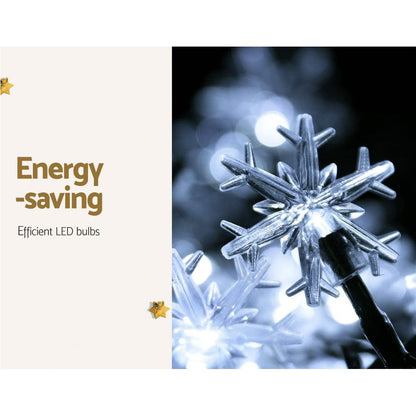 Jingle Jollys Occasions > Christmas > Outdoor Decorations & Lights Jingle Jollys Christmas Lights 100 LED 10M String Light Snow Decorations