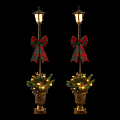 Jingle Jollys Occasions > Christmas > Outdoor Decorations & Lights Jingle Jollys Christmas Lights 125cm Lamp Post 50 LED Fairy Light Decorations