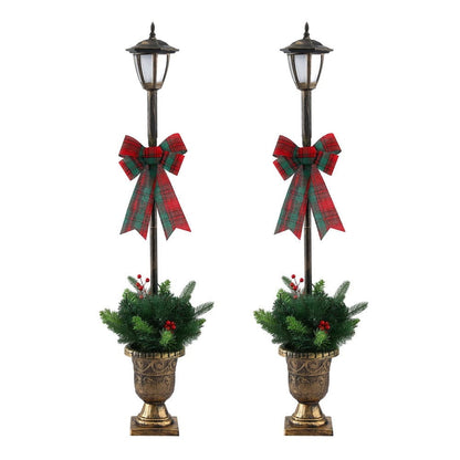 Jingle Jollys Occasions > Christmas > Outdoor Decorations & Lights Jingle Jollys Christmas Lights 125cm Lamp Post 50 LED Fairy Light Decorations