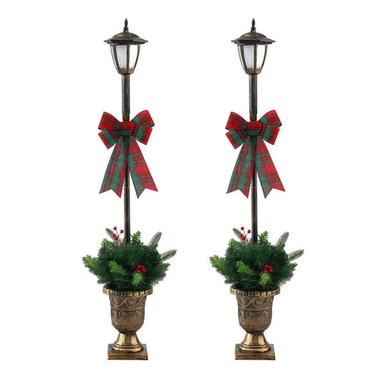 Jingle Jollys Occasions > Christmas > Outdoor Decorations & Lights Jingle Jollys Christmas Lights 125cm Lamp Post 50 LED Fairy Light Decorations