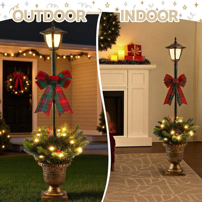 Jingle Jollys Occasions > Christmas > Outdoor Decorations & Lights Jingle Jollys Christmas Lights 125cm Lamp Post 50 LED Fairy Light Decorations
