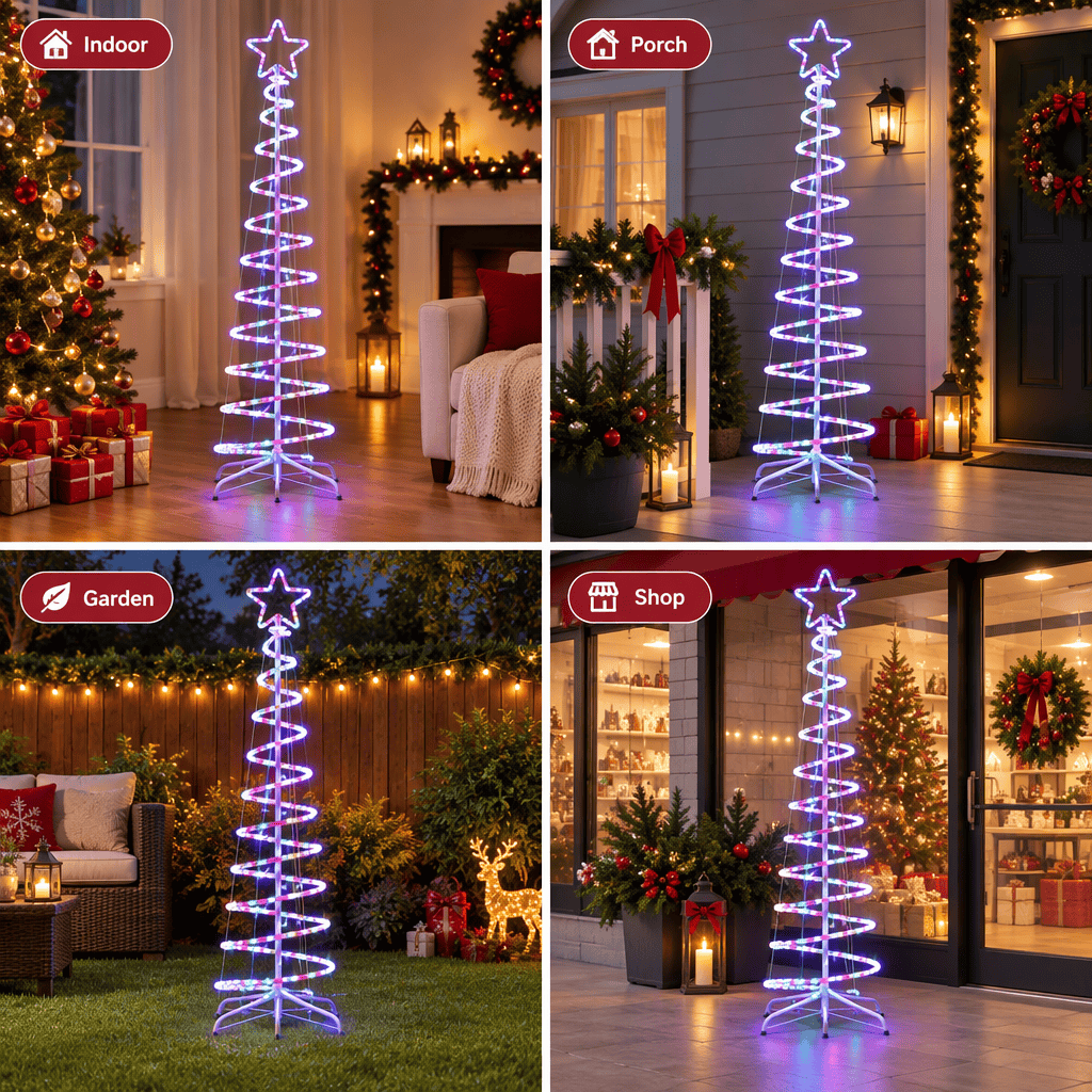 Jingle Jollys Occasions > Christmas > Outdoor Decorations & Lights Jingle Jollys Christmas Lights 188cm Tree 288 LED Decorations