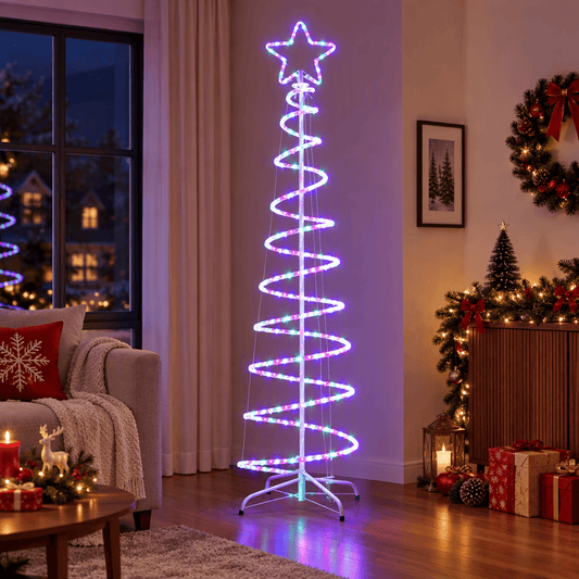 Jingle Jollys Occasions > Christmas > Outdoor Decorations & Lights Jingle Jollys Christmas Lights 188cm Tree 288 LED Decorations