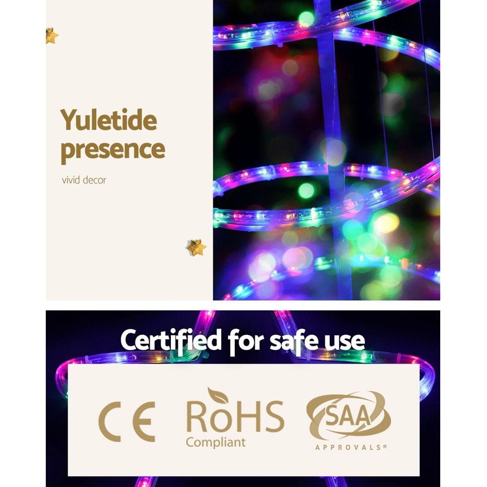 Jingle Jollys Occasions > Christmas > Outdoor Decorations & Lights Jingle Jollys Christmas Lights 188cm Tree 288 LED Decorations