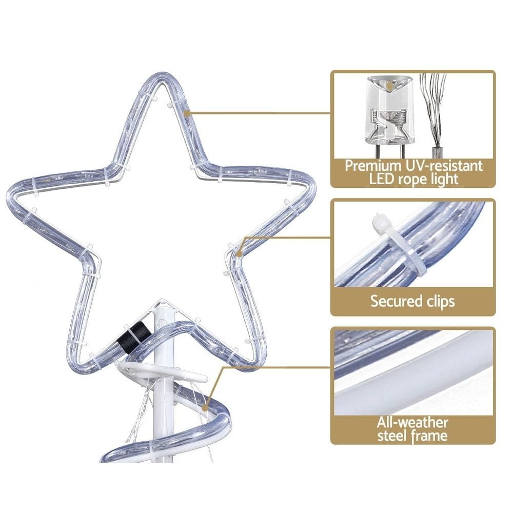 Jingle Jollys Occasions > Christmas > Outdoor Decorations & Lights Jingle Jollys Christmas Lights 188cm Tree 288 LED Decorations