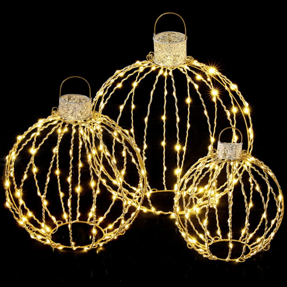 Jingle Jollys Occasions > Christmas > Outdoor Decorations & Lights Jingle Jollys Christmas Lights 320 LED Fairy Light 3pcs Ball Decorations Set