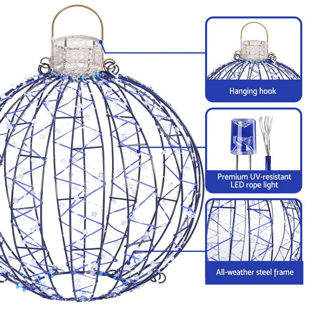 Jingle Jollys Occasions > Christmas > Outdoor Decorations & Lights Jingle Jollys Christmas Lights 320 LED Fairy Light 3pcs Ball Decorations Set