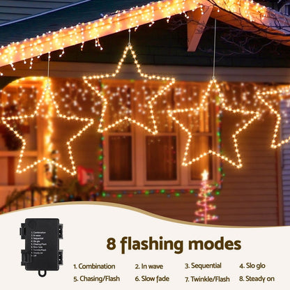 Jingle Jollys Occasions > Christmas > Outdoor Decorations & Lights Jingle Jollys Christmas Lights 50cm Star 70 LED Xmas Decorations