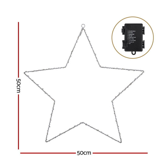 Jingle Jollys Occasions > Christmas > Outdoor Decorations & Lights Jingle Jollys Christmas Lights 50cm Star 70 LED Xmas Decorations