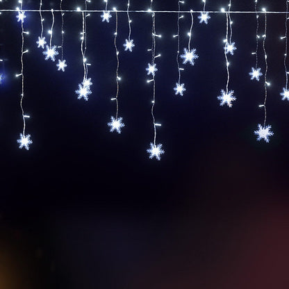 Jingle Jollys Occasions > Christmas > Outdoor Decorations & Lights Jingle Jollys Christmas Lights 80 LED 3M Icicle Light Snow Decorations